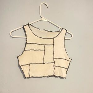 SHEIN GEOMETRICAL CROPPED TANK TOP